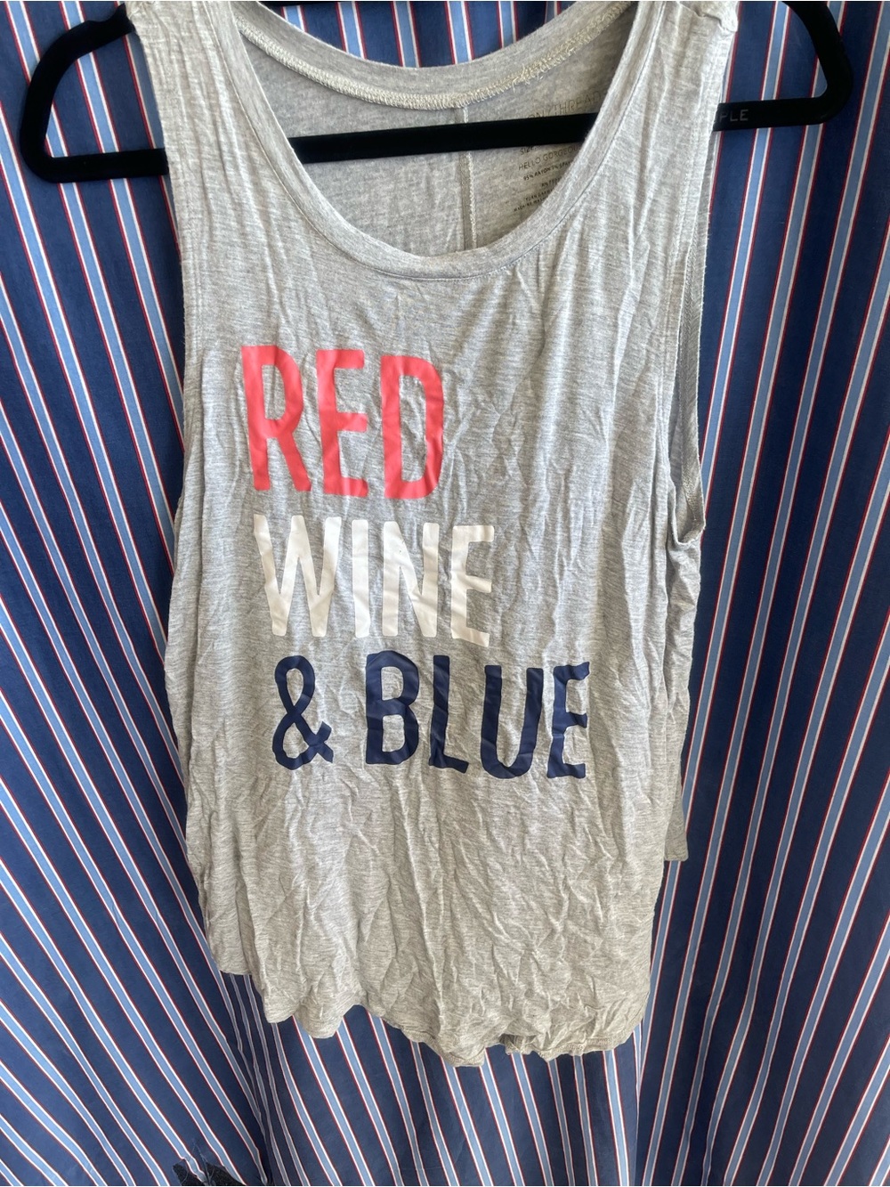 Grayson Threads Light Gray Racerback Tank with Subtle Gold Branding